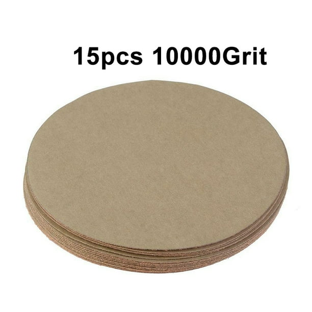Round Sandpaper 400 1500 5000 10000 Grit Sand Wood Metal Plastic Polishing Disc Round Sandpaper 400 1500 5000 10000 Grit Sand Wood Metal Plastic Polishing Disc